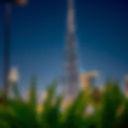 Stunning view of Burj Khalifa showcasing its architectural brilliance