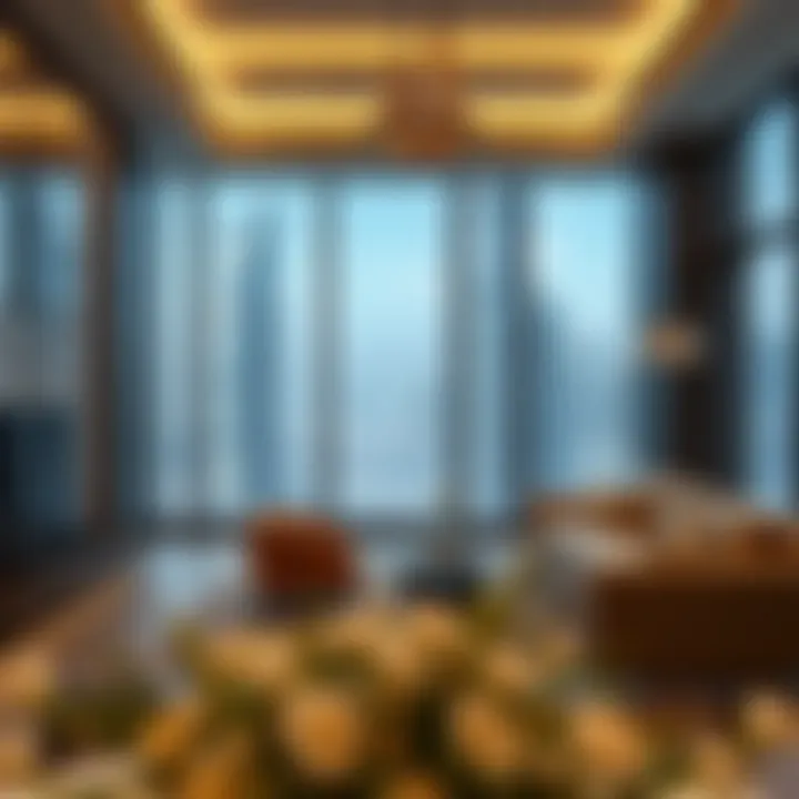 Luxurious apartment interiors within Burj Khalifa