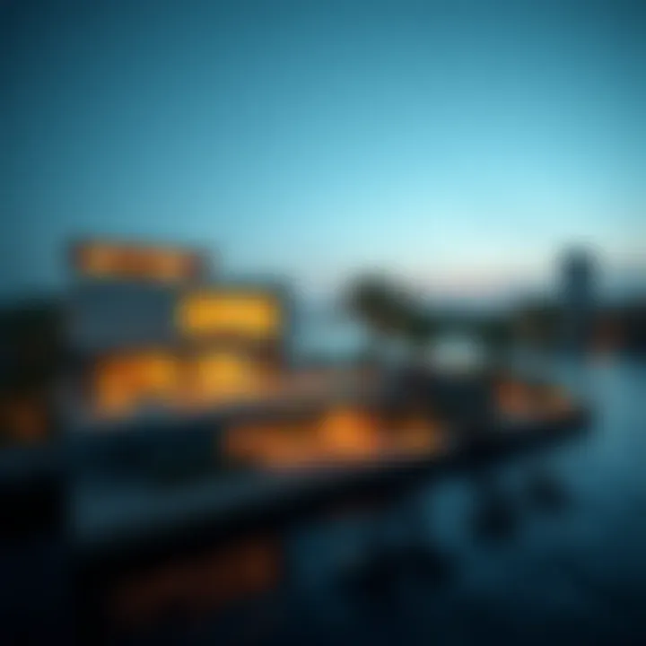 Luxurious waterfront property overlooking a serene creek