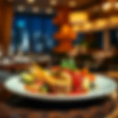 A beautifully plated dish representing the fusion of various culinary influences