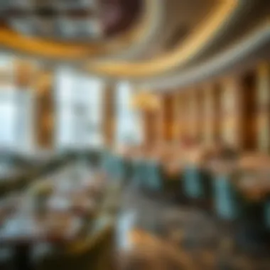 An elegant restaurant interior reflecting the unique ambiance of JBR