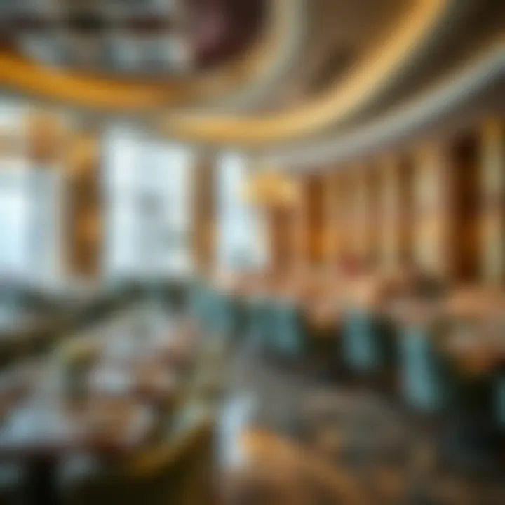 An elegant restaurant interior reflecting the unique ambiance of JBR