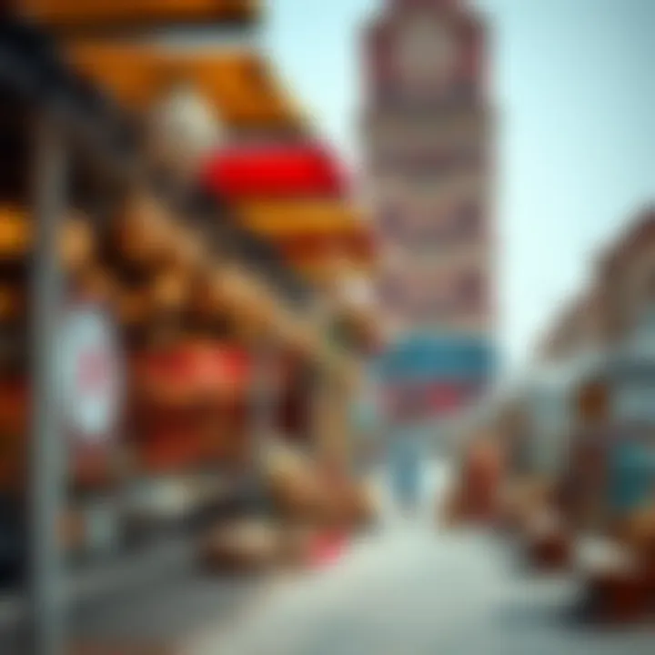 Cultural market near Deira Beach with traditional artifacts