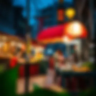 Vibrant street food options available in Moe