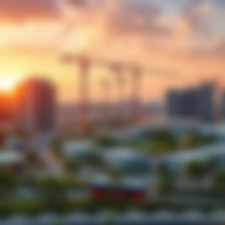 A visual representation of ongoing real estate developments and construction activities in District 10.