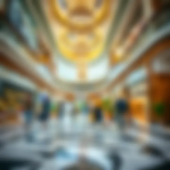 Interior shot showcasing the luxurious shopping experience inside Dubai Mall