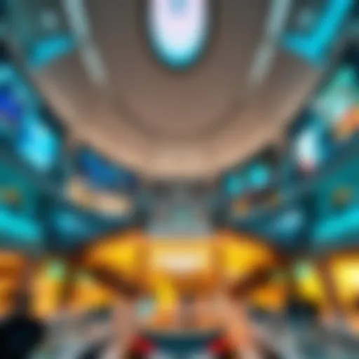 A breathtaking view of the iconic Dubai Mall showcasing its futuristic architecture