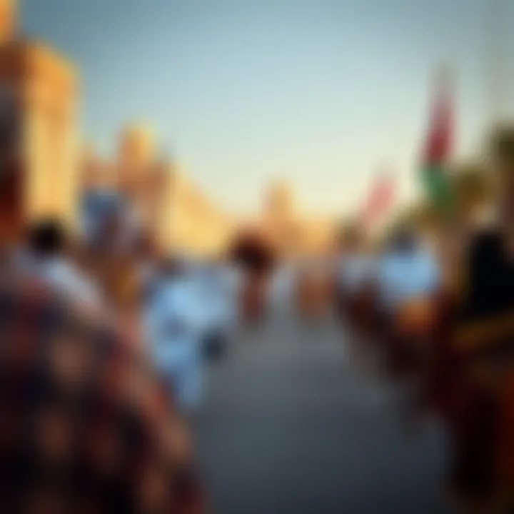 Vibrant cultural parade showcasing Emirati heritage and traditions.