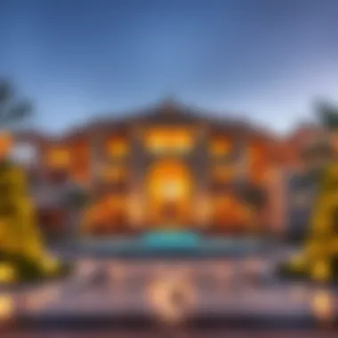 Luxurious UAE real estate during the Eid festive season Luxurious real estate showcasing Eid celebrations