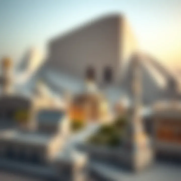 Architectural Model of Cultural Landmarks Architectural model highlighting the cultural landmarks within the project