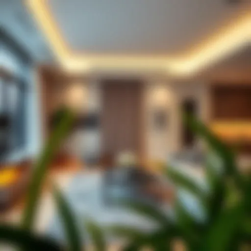 Modern living space in a Dubai apartment showcasing luxury amenities