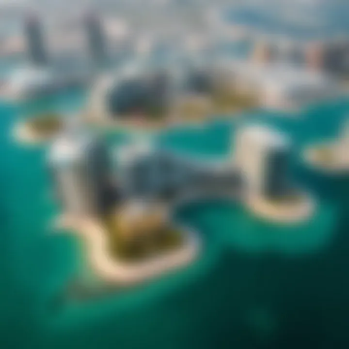 Stunning aerial view of Five Palm Jumeirah showcasing its architectural beauty