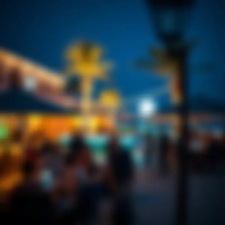 Vibrant nightlife scene at Five Palm Jumeirah's beach club