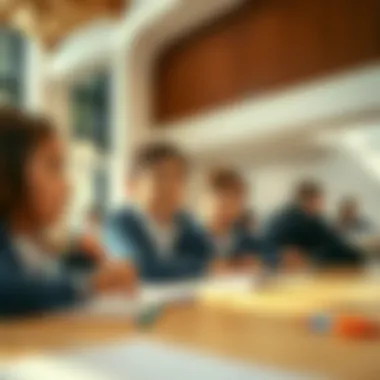 Students engaged in a vibrant classroom setting