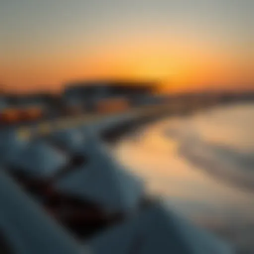 Stunning view of Jumeirah Open Beach during sunset