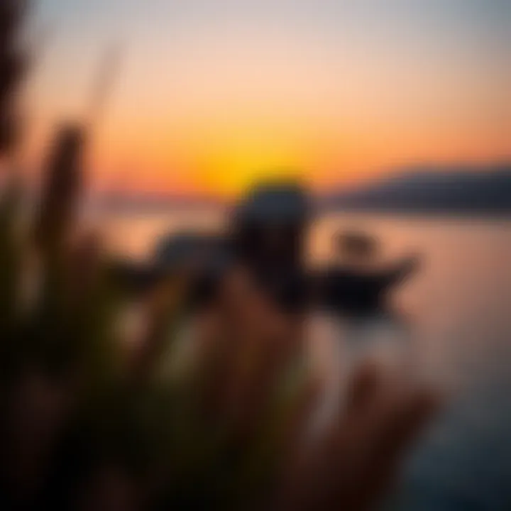 Breathtaking Sunset at Lake Al Qudra Sunset over Lake Al Qudra highlighting its natural beauty