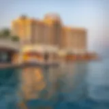 Stunning waterfront view of a luxurious resort in Abu Dhabi