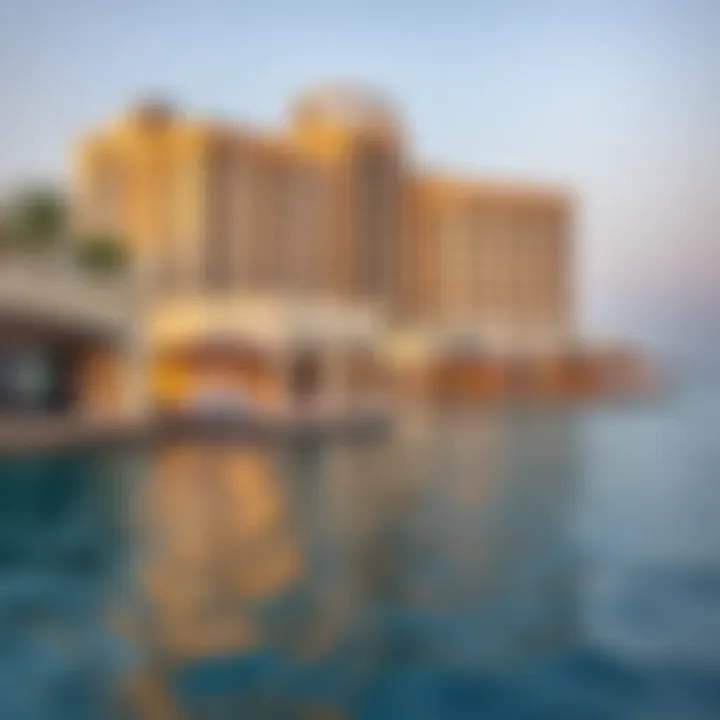 Stunning waterfront view of a luxurious resort in Abu Dhabi