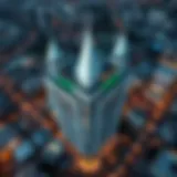 Aerial view of Maitha Plaza showcasing its modern architecture