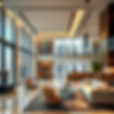 Interior design of a commercial space in Maitha Plaza