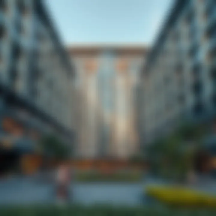 Architectural Marvel of MMI Town Square Modern architectural design of residential buildings in MMI Town Square