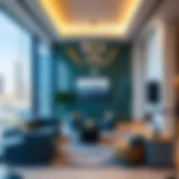 Stylish office interior in Business Bay