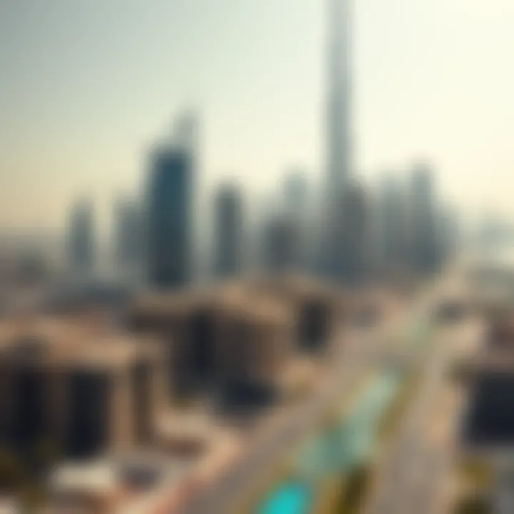 Modern skyline of Dubai showcasing rental properties