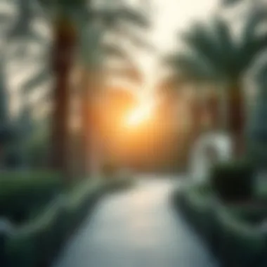 Serene Pathways Within Dubai Hills Park Serene pathways within Dubai Hills Park