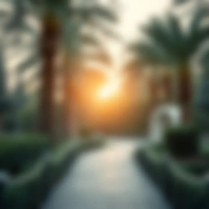 Serene Pathways Within Dubai Hills Park Serene pathways within Dubai Hills Park