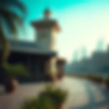 Cultural site showcasing tranquility in Dubai