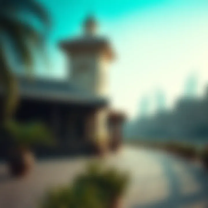 Cultural site showcasing tranquility in Dubai