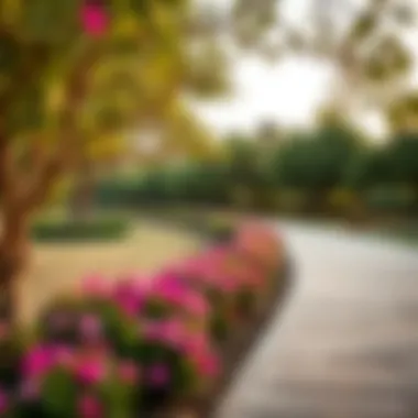 Serene park in Dubai with lush greenery