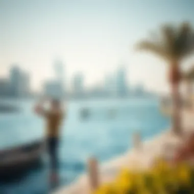 Quiet waterfront spot ideal for relaxation in Dubai