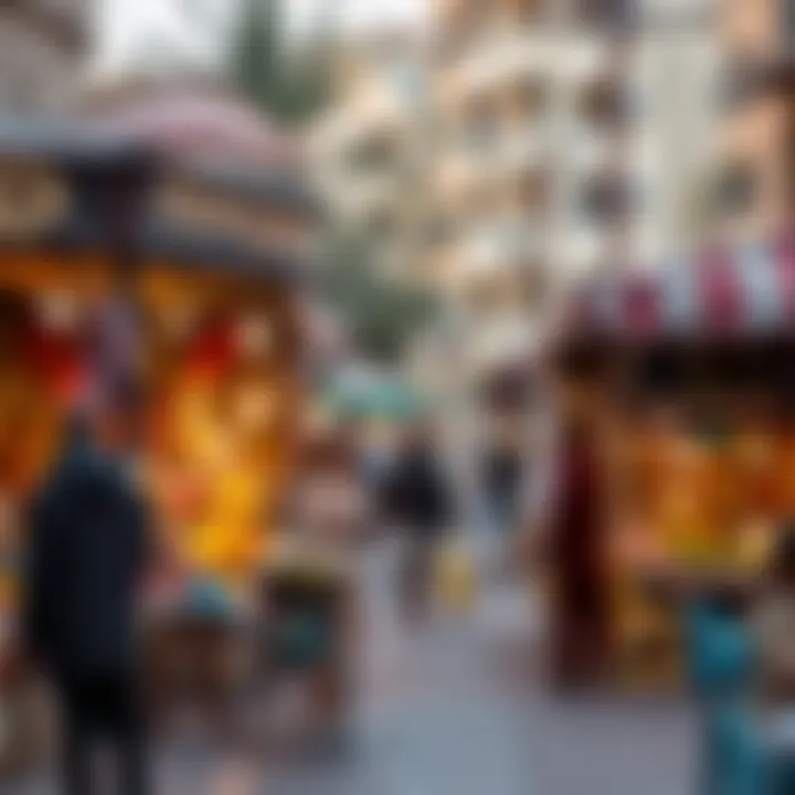 Local Market in Rasal Khema Vibrant local market scene reflecting the community's lifestyle