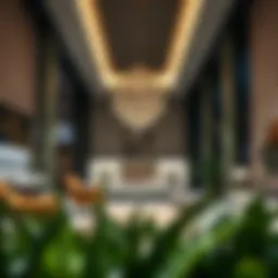 Luxurious showroom interior showcasing modern real estate designs