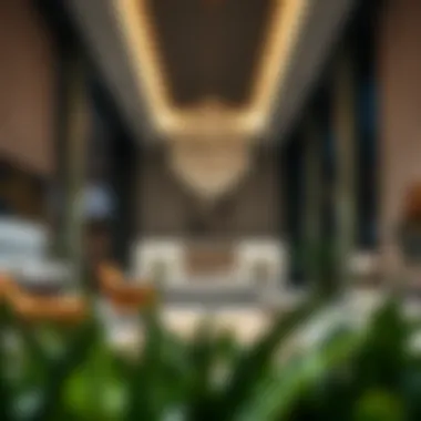 Luxurious showroom interior showcasing modern real estate designs