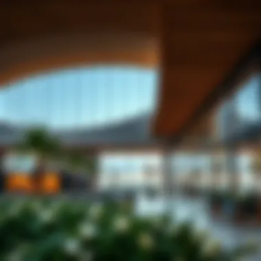 Architectural details highlighting innovative design in Silicon Oasis North Park