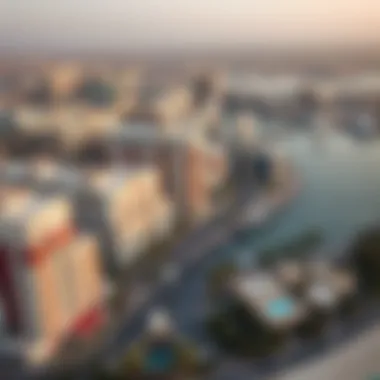 Panoramic view of the surrounding area and real estate developments near سينما JBR