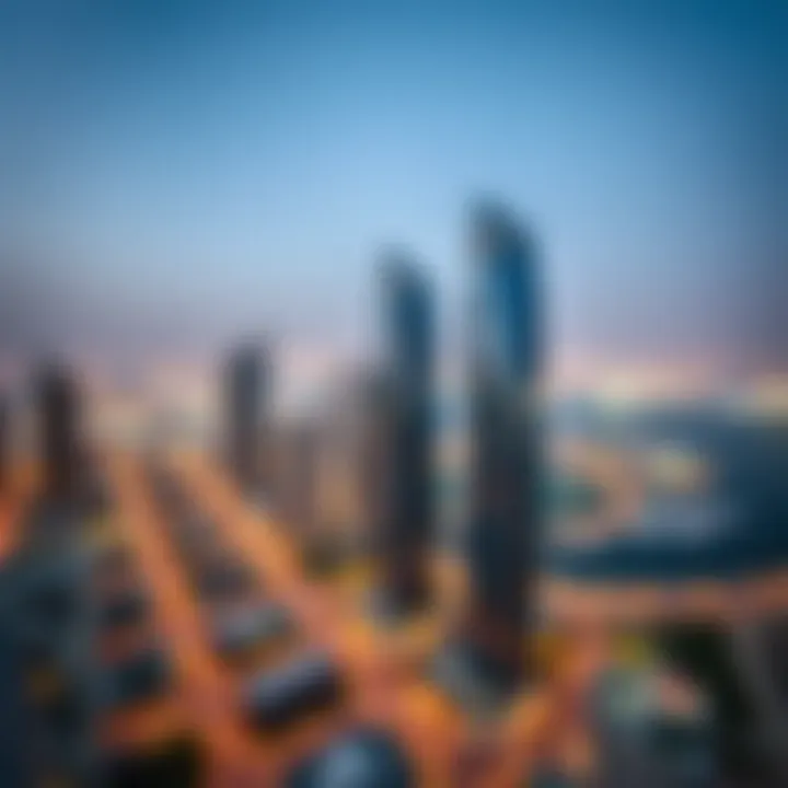 View of Business Bay from the tower