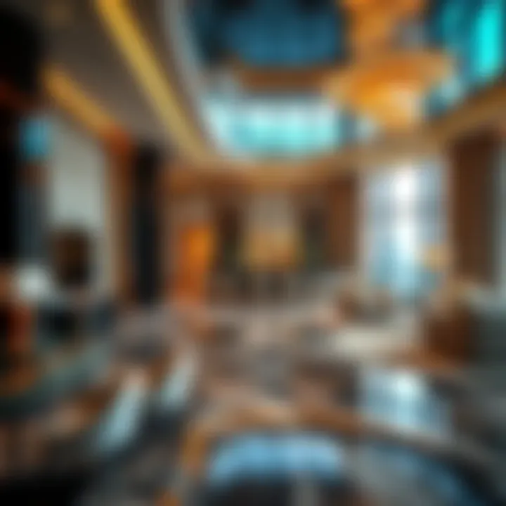 An elegant interior space at Sky Five Dubai reflecting luxury and innovation.