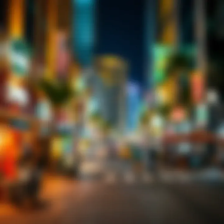 Vibrant street life in JLT