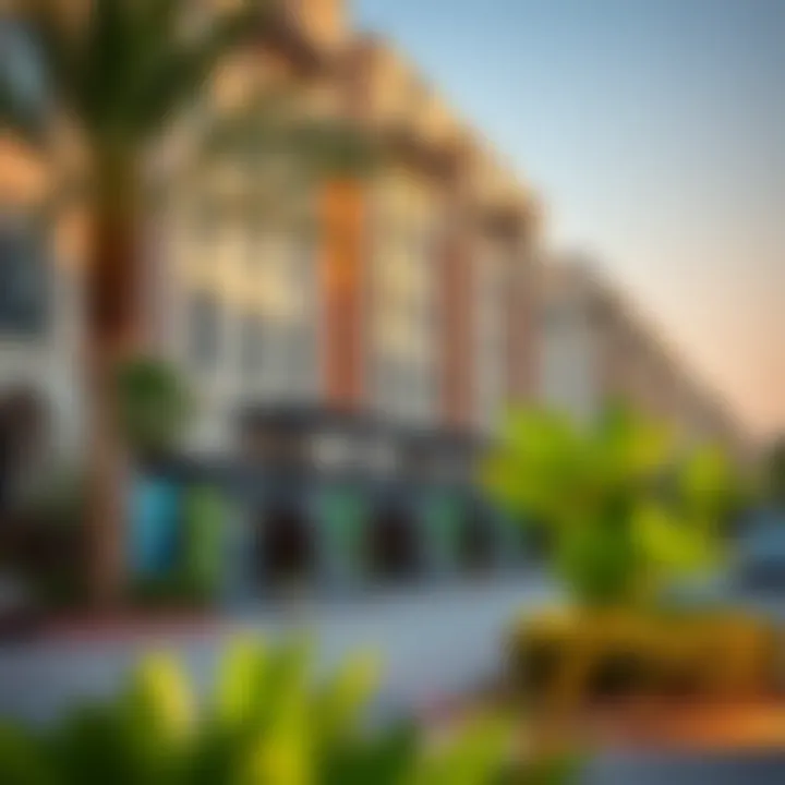 View of Jafiliya neighborhood highlighting local amenities