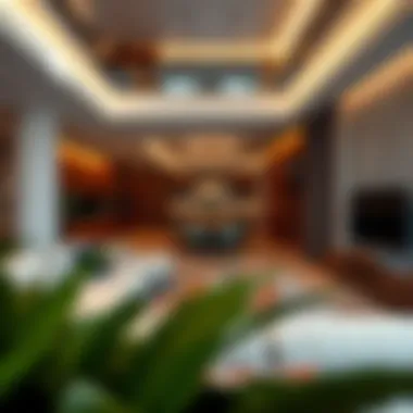 Modern apartment interior reflecting luxury living