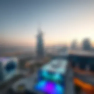 Stunning view of the Binghatti Phantom against the Dubai skyline