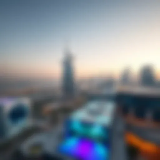 Stunning view of the Binghatti Phantom against the Dubai skyline