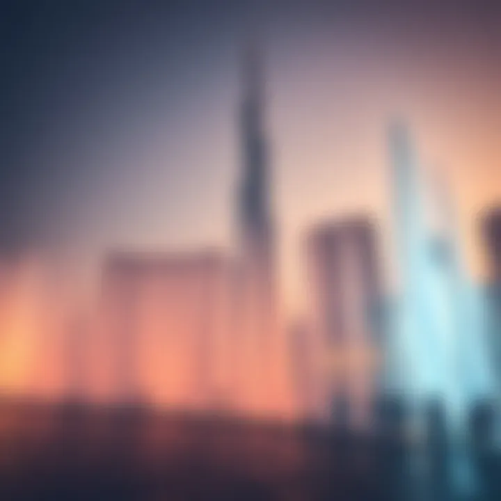 The Dubai Fountain in full flow against the backdrop of Burj Khalifa