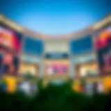 Stunning exterior view of the Dubai Mall showcasing its architectural marvels