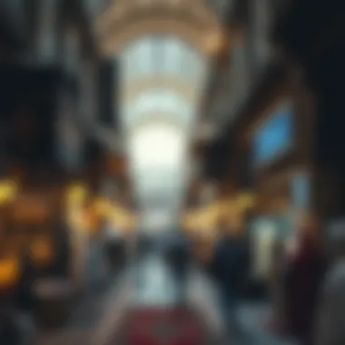 Bustling atmosphere of the Gold Souk market