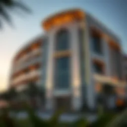 Stunning architectural facade of ذا مول جميرا showcasing modern design