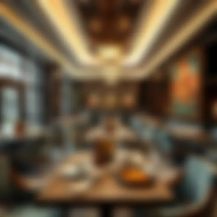 Elegant dining options at ذا مول جميرا featuring various cuisines